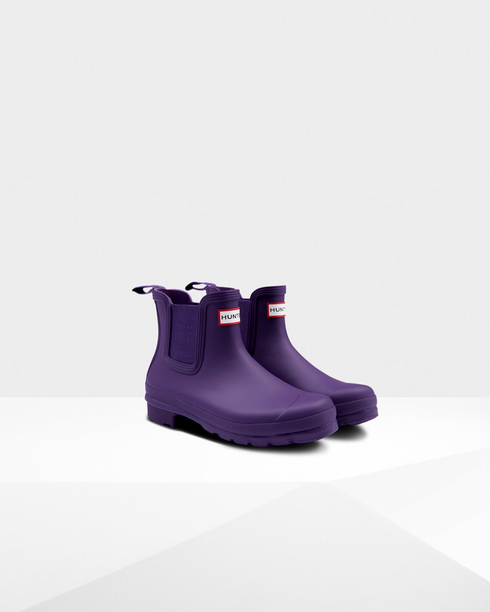 Hunter Mujer Original - Botas Chelsea Azules Moradas - 872-OADNMW